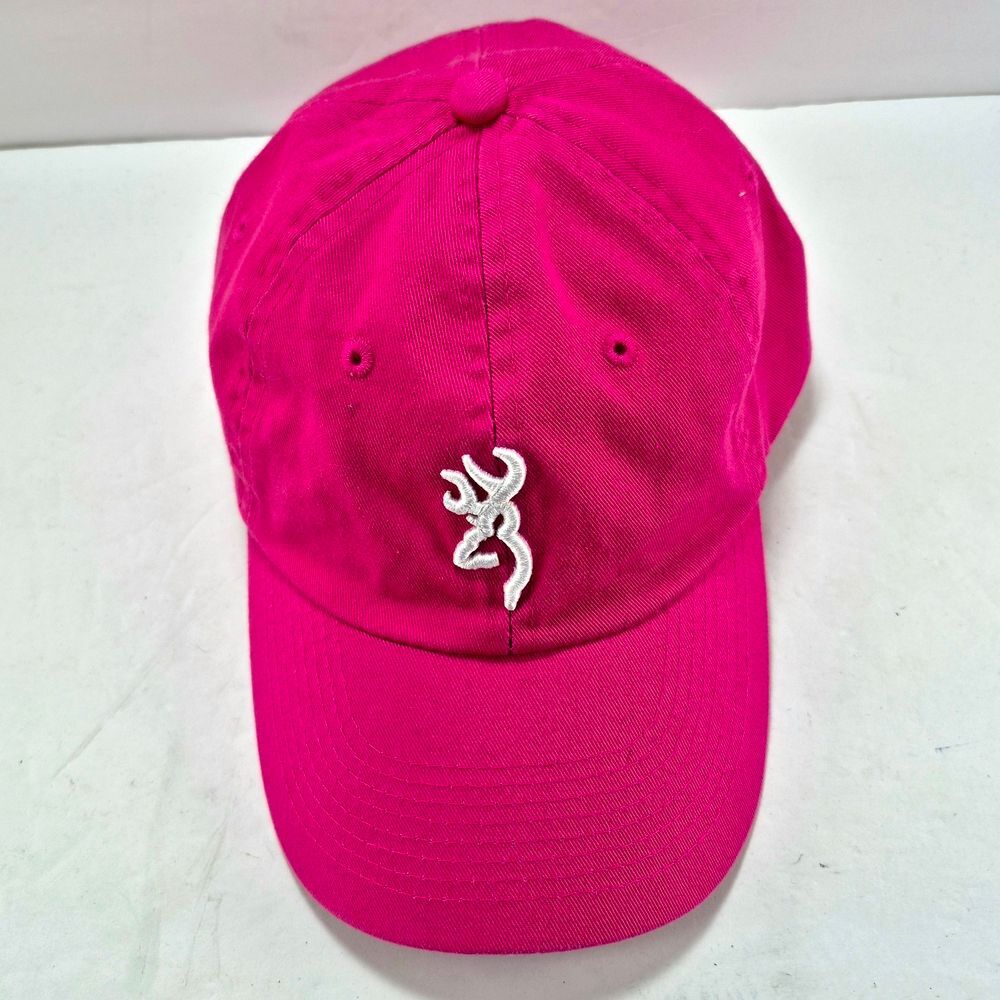 NWOT Browning Pink Buckmark Embroidered Baseball Cap Adjustable Hat